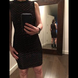 Missoni multi color blue knit shift dress